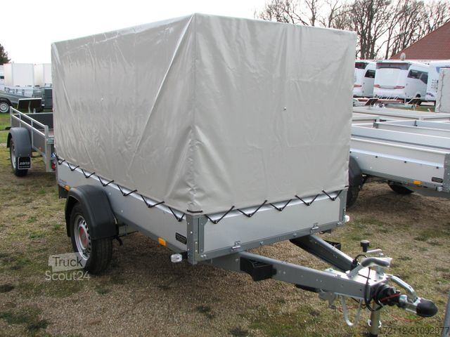 Autotrailer STEMA STL 1300 mit 1,0 m Hochplane, Gesamthöhe 1,35m