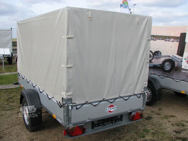 Autotrailer STEMA STL 1300 mit 1,0 m Hochplane, Gesamthöhe 1,35m