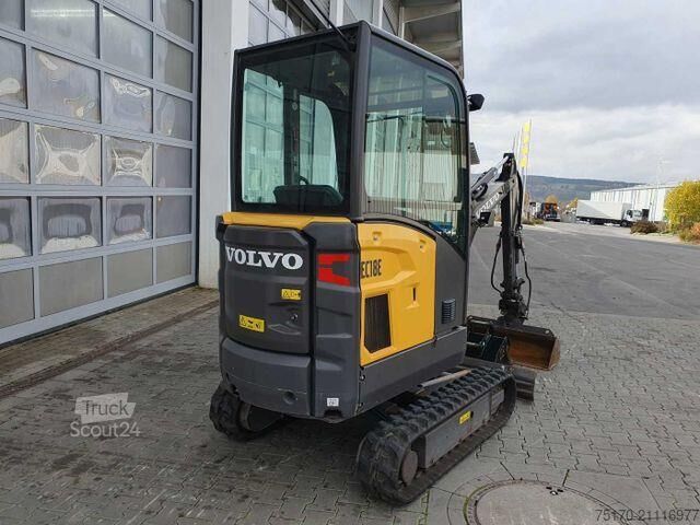 Mini-pelle Volvo EC18E / nur 415h! / MS01 / 2021 / inkl 2x Löffel