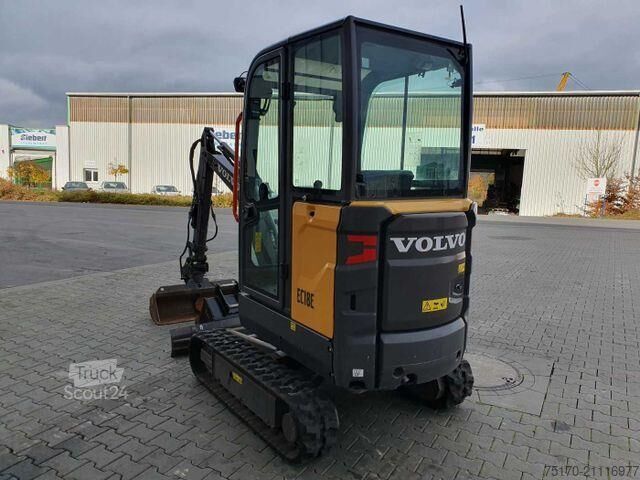 Mini-pelle Volvo EC18E / nur 415h! / MS01 / 2021 / inkl 2x Löffel