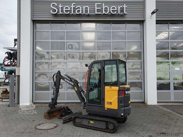 Mini-pelle Volvo EC18E / nur 415h! / MS01 / 2021 / inkl 2x Löffel