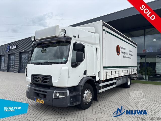 Συρόμενος μουσαμάς Renault D WIDE 4x2 Schuifzeil + Laadklep 2000KG