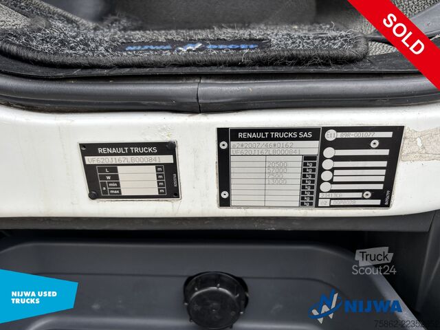 Συρόμενος μουσαμάς Renault D WIDE 4x2 Schuifzeil + Laadklep 2000KG