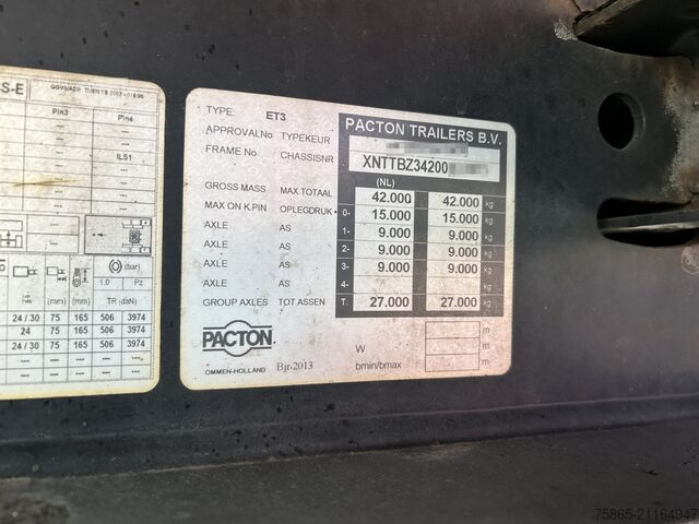 Kyld/fryst transport Pacton - Heiwo / Thermo King SLXe 300 -29 gr / FrigoBo...