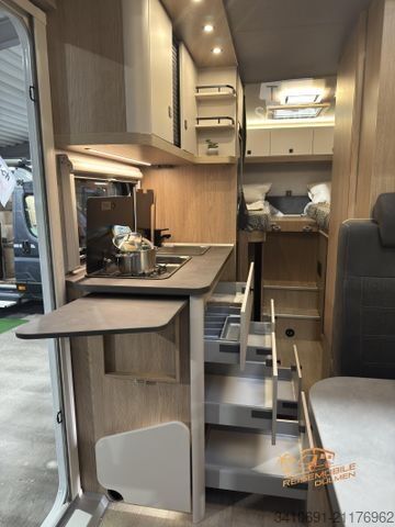 Semi-integrated camper HOBBY OnTour T 710 GE Auto. Truma 6E Bettumbau