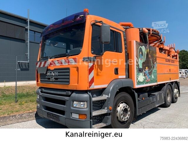Vacuümtankwagen MAN TGA 26.410 6x2 Wiedemann Super 2000, Recycler