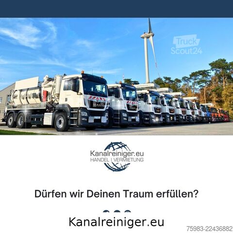 Vacuümtankwagen MAN TGA 26.410 6x2 Wiedemann Super 2000, Recycler