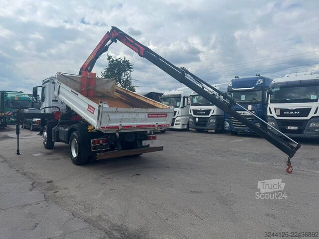 Трехсторонний самосвал MERCEDES-BENZ Arocs 1835K/Meiller+Kran-PalfingerPK12501/Funk/
