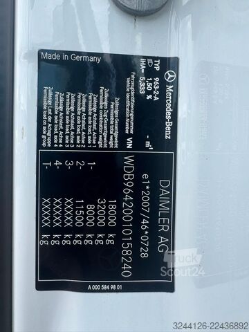 Трехсторонний самосвал MERCEDES-BENZ Arocs 1835K/Meiller+Kran-PalfingerPK12501/Funk/