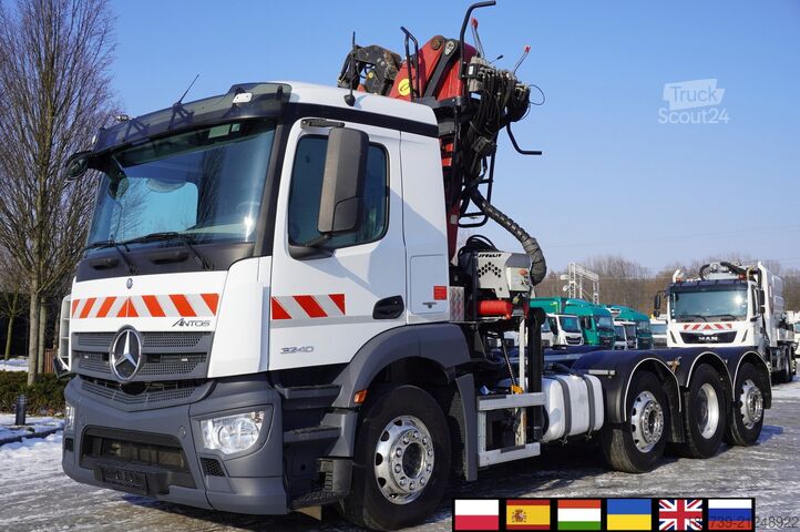 γερανός Mercedes-Benz Antos 3240 8×2 / Typhoon L170Z3 crane