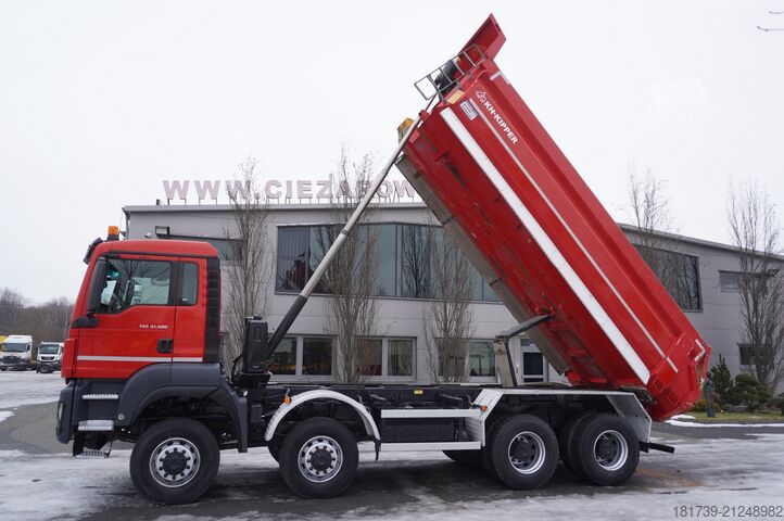 Billenő teherautó MAN TGS 41.480 8x8 E6 / KH-Kipper tipper