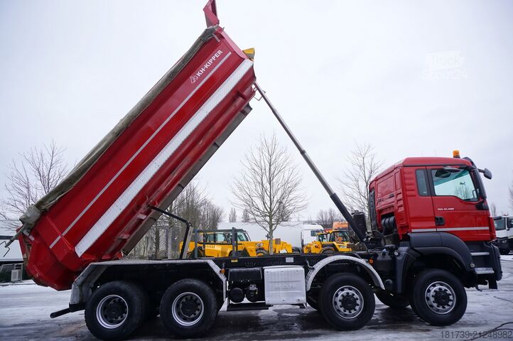 Billenő teherautó MAN TGS 41.480 8x8 E6 / KH-Kipper tipper