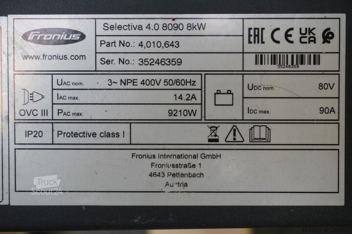 Baterija za viličarja FRONIUS Selectiva 4.0 80V/90A 8kw EUW