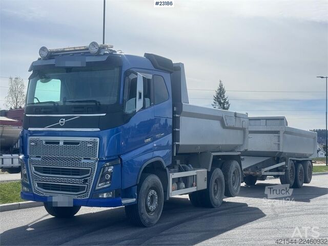  Volvo FH750 6x4 tipper truck with Maur tri-axle trailer