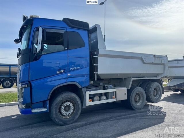  Volvo FH750 6x4 tipper truck with Maur tri-axle trailer