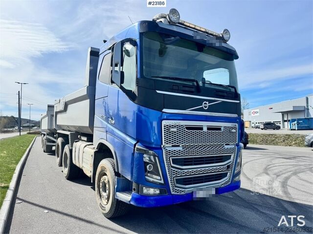  Volvo FH750 6x4 tipper truck with Maur tri-axle trailer