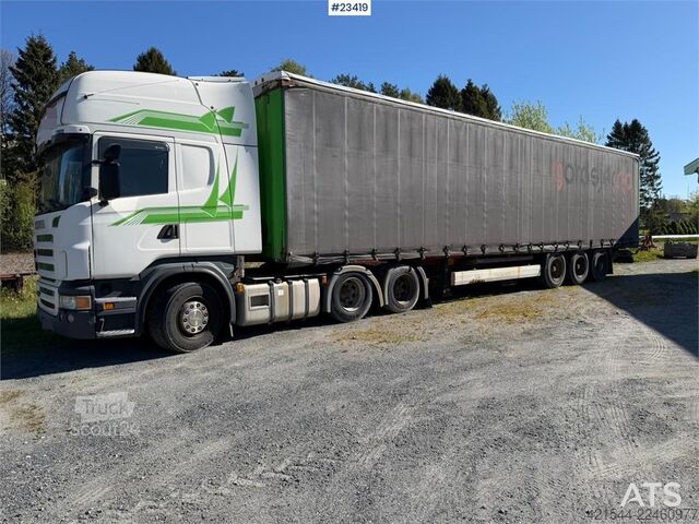  Scania R480 6x2 truck with a 3-axle Krone Profi Liner Nor