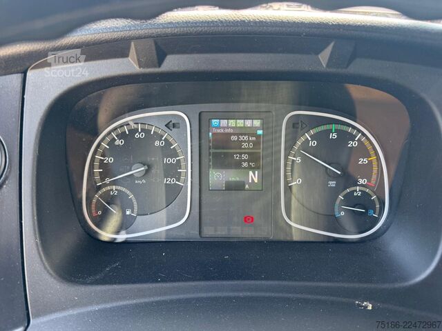 Furgon skrzyniowy MERCEDES-BENZ ATEGO 821 L Koffer 4,10 m LBW 1 T*SEITENTÜRE