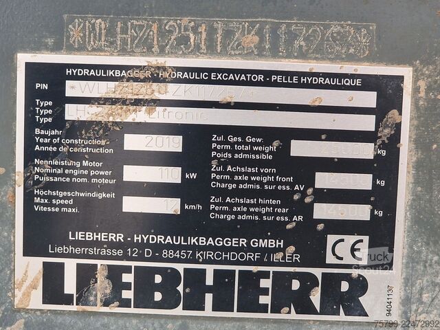 Pelle sur pneus LIEBHERR LH 24 Litronic mit Abbruch- / Sortiergreifer