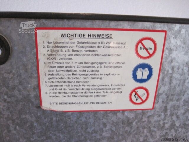 Lavadora de piezas Gummi-Mayer Gummi-Mayer Teilewaschgerät / Teilewaschtisch