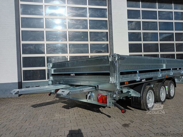 Tipphenger trailershop Martz Kipper 400/3 Profi 400x200 Rampen