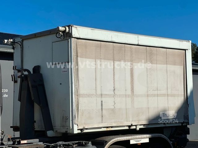 Φορτηγό γερανός roll-off DAF CF 250 VDL-Abrollkipper mit Planenaufbau u. LBW