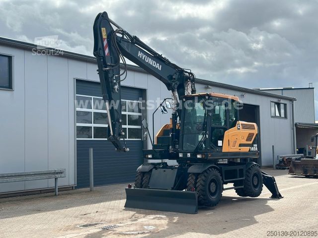 Pelle sur pneus HYUNDAI HW 140A 4x4 hydr. StĂĽtzen Kamera Klima