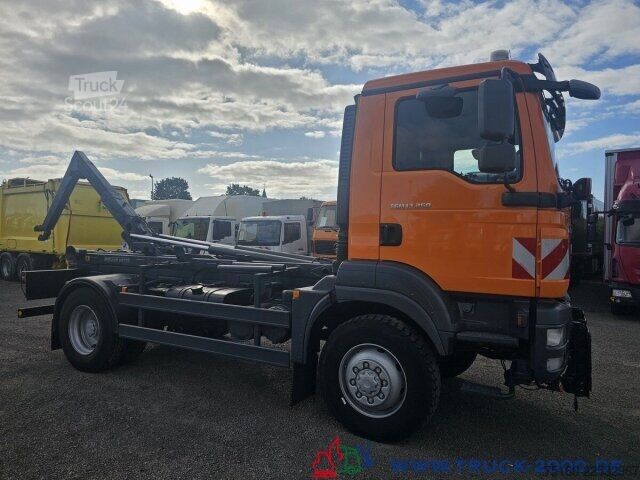 Kampós konténerszállító teherautó MAN TGM 15.250 4x4 Meiller Kommunalausstattung