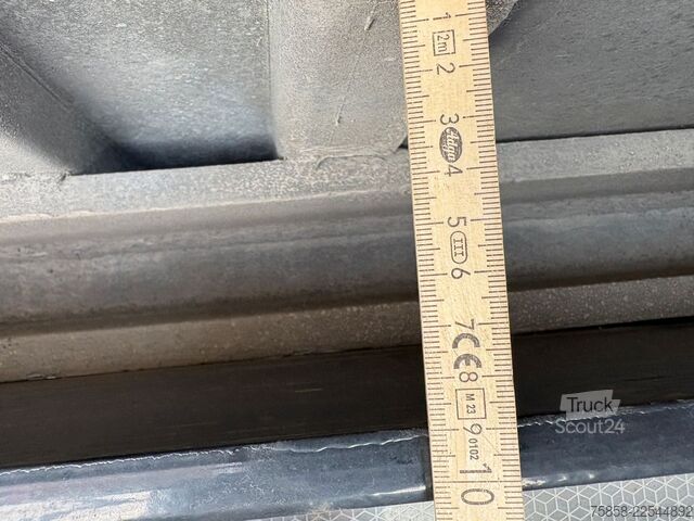 Wechselbrücke mit Pritsche & Plane Wecon Jumbo XXL Innen 3090 mm Hubdach Verzinkt