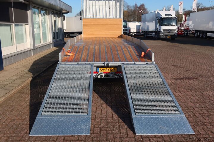 Furgone trasportatore di auto DAF XF 450 6x2 Oprijwagen vloerhoogte 100 cm + 2x  ...