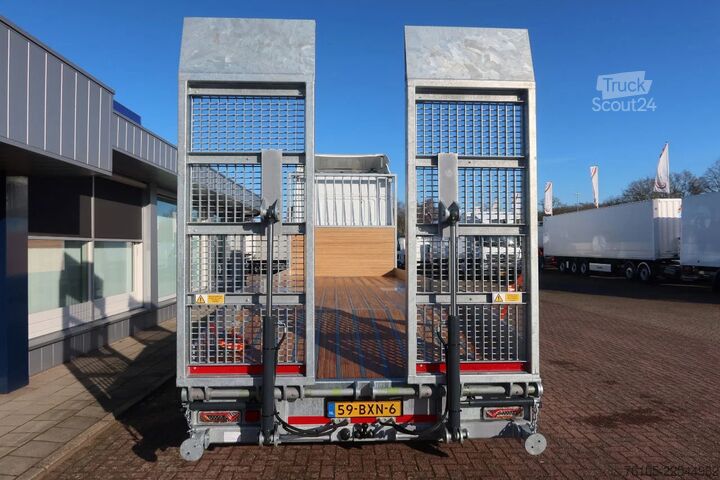 Furgone trasportatore di auto DAF XF 450 6x2 Oprijwagen vloerhoogte 100 cm + 2x  ...