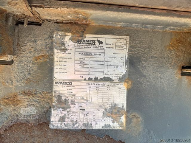 Відкритий причіп SCHMITZ CARGOBULL Gotha AFG 18 BS Baustoffanhänger 2 Achse