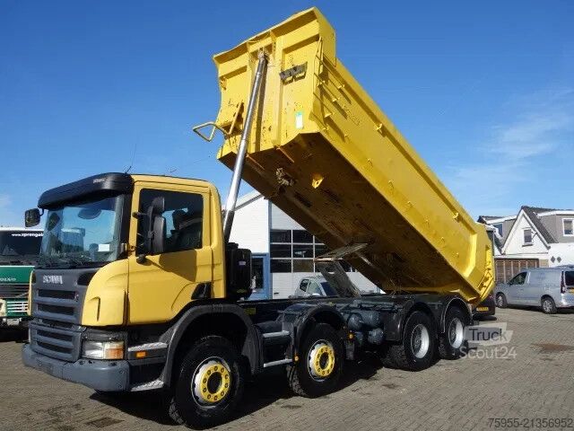 Savivartis Scania P380 8X4 STEEL KIPPERBOX,MANUALGEARBO