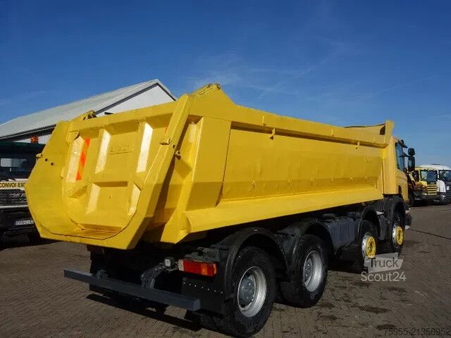 Savivartis Scania P380 8X4 STEEL KIPPERBOX,MANUALGEARBO