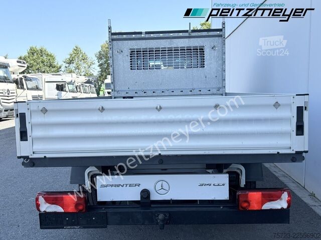 Dubbelhytt skåpbil Mercedes-Benz Sprinter 314 CDI Maxi Doka, AHK 3,5 t.