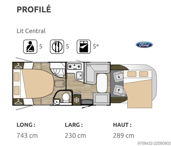 Half-integraal camper Benicar Cocoon 496