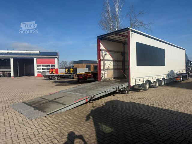 Dieplader oplegger  Wiese SA 3-36 3-Achs Mega Stufensattel Rampe 25T