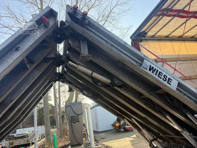 Dieplader oplegger  Wiese SA 3-36 3-Achs Mega Stufensattel Rampe 25T