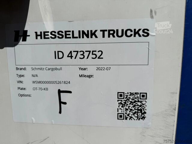 Prevoz v hladilniku/zamrznjenem stanju Schmitz Cargobull SKO 24 Thermo King A400 Liftas 2T Laadklep Pall...