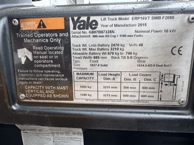 Carrello elevatore Yale ERP16VT (SWB)