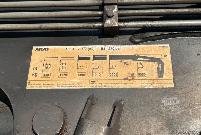 Trostrani kiperski kamion MERCEDES-BENZ Atego 1828 BB 4x4/ DPF/ AC/ Meiller/ Atlas 105.1