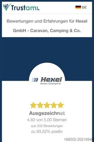 Caravane HOBBY Maxia 660 WQM Auflastung 2.200 kg Dachklima