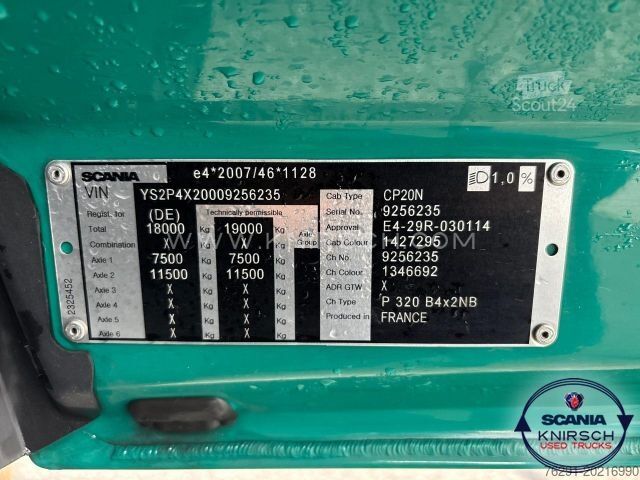 Sunkvežimio važiuoklė SCANIA P 320 B4x2NB