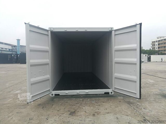 Contenedor marítimo 20 Fuß Seecontainer RAL7035 Container Kontener Kontainer Shipping Box Self