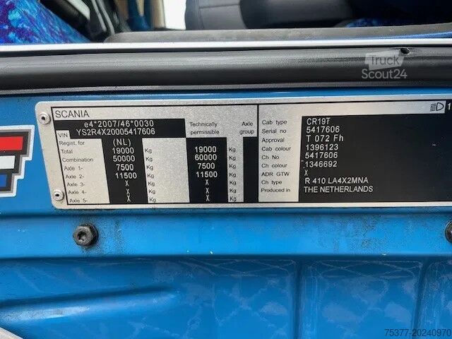 Standard-SZM Scania R410 retarder,2x tank,King of road,leer,Top str...
