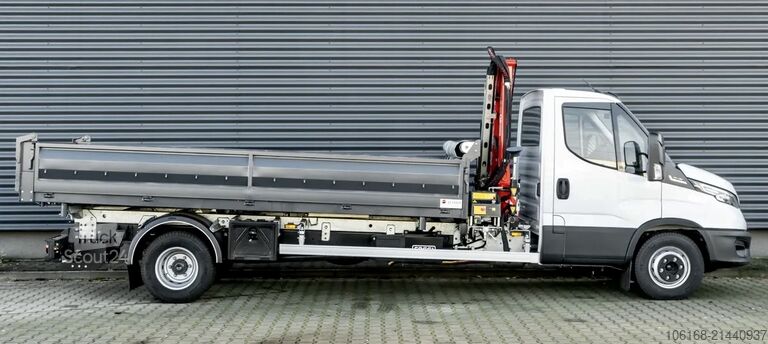 Basculantă trilaterală cu macara Iveco Daily 70C18 HA8 Kipper Kran