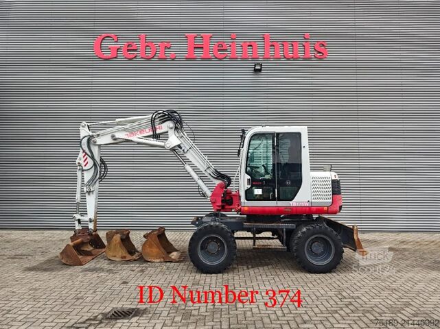 Pelle sur roues Takeuchi TB175W 3 Buckets!