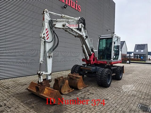 Pelle sur roues Takeuchi TB175W 3 Buckets!
