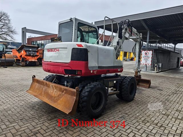 Pelle sur roues Takeuchi TB175W 3 Buckets!