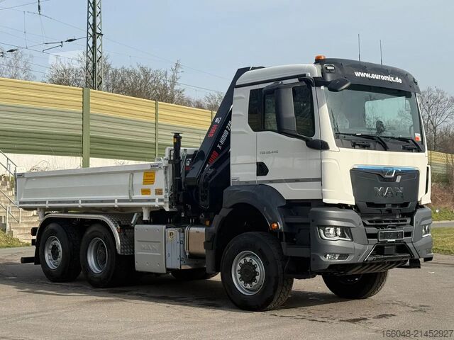 Kipper met kraan MAN TGS 28.440 TGS 28.440 6x4-4/3-Seiten- Kipper / ...